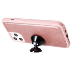 For iPhone 12 Pro Max Magnetic Leather Case Mobile Cover with Detachable Zipper Wallet Strap