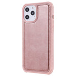 For iPhone 12 Pro Max Magnetic Leather Case Mobile Cover with Detachable Zipper Wallet Strap
