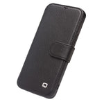 QIALINO Commercial Magnetic Clasp Top Cowhide Leather Case for iPhone 12 mini Cover
