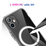 Clear TPU Phone Protective Back Cover [Support Wireless Charge] for iPhone 12 mini 5.4 inch