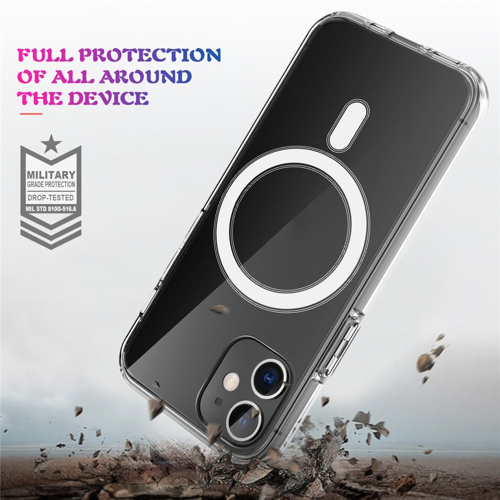 Clear TPU Phone Protective Back Cover [Support Wireless Charge] for iPhone 12 mini 5.4 inch