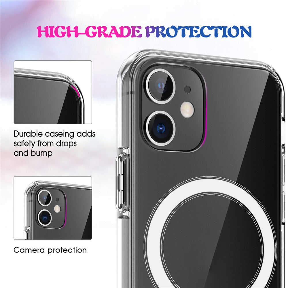 Clear TPU Phone Protective Back Cover [Support Wireless Charge] for iPhone 12 mini 5.4 inch