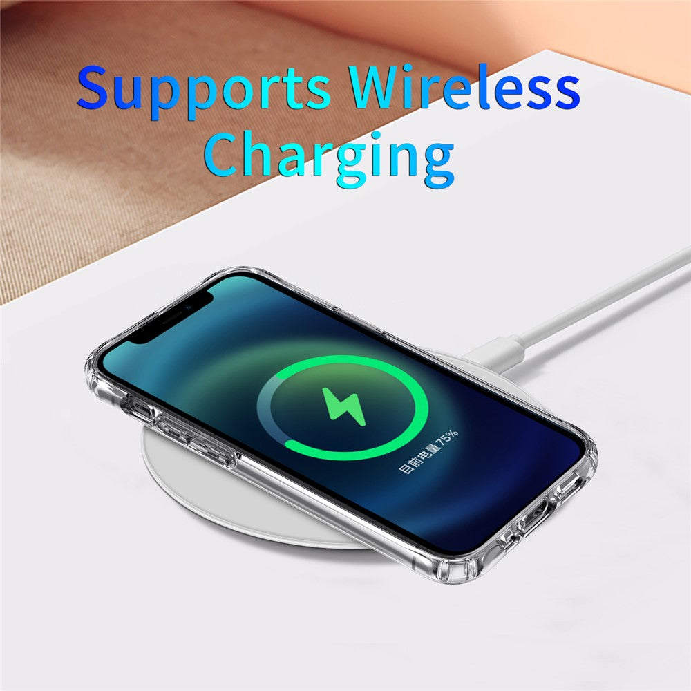 Stødresistent gennemsigtigt akryl + TPU-cover til iPhone 12 mini