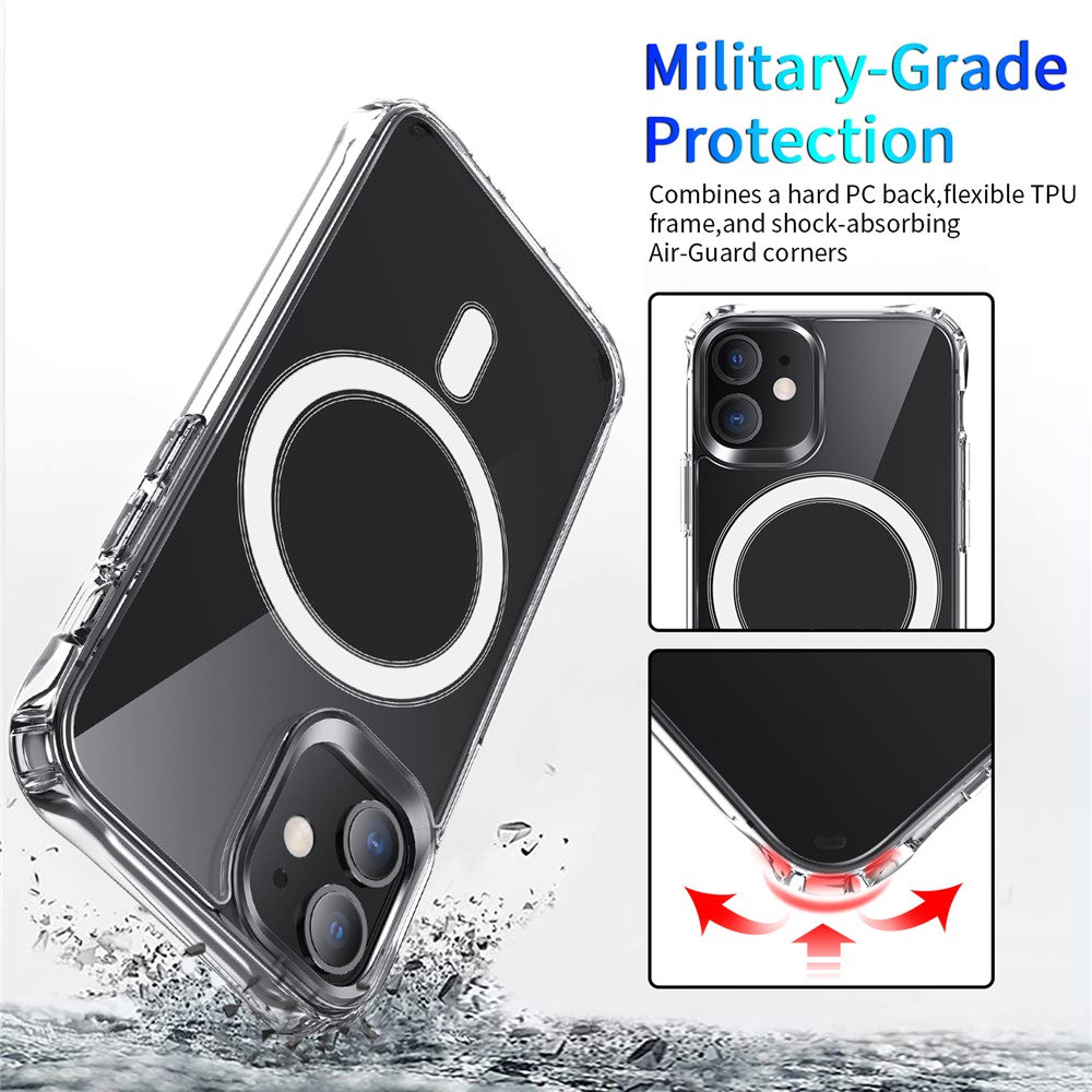 Stødresistent gennemsigtigt akryl + TPU-cover til iPhone 12 mini