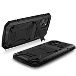 R-JUST Shockproof Dustproof Waterproof Protector Cover for iPhone 12 mini Kickstand Shell