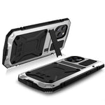 R-JUST Shockproof Dustproof Waterproof Protector Cover for iPhone 12 mini Kickstand Shell