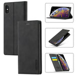 LC.IMEEKE Leather Wallet Stand Strong Magnetic Phone Protective Shell for iPhone XS Max