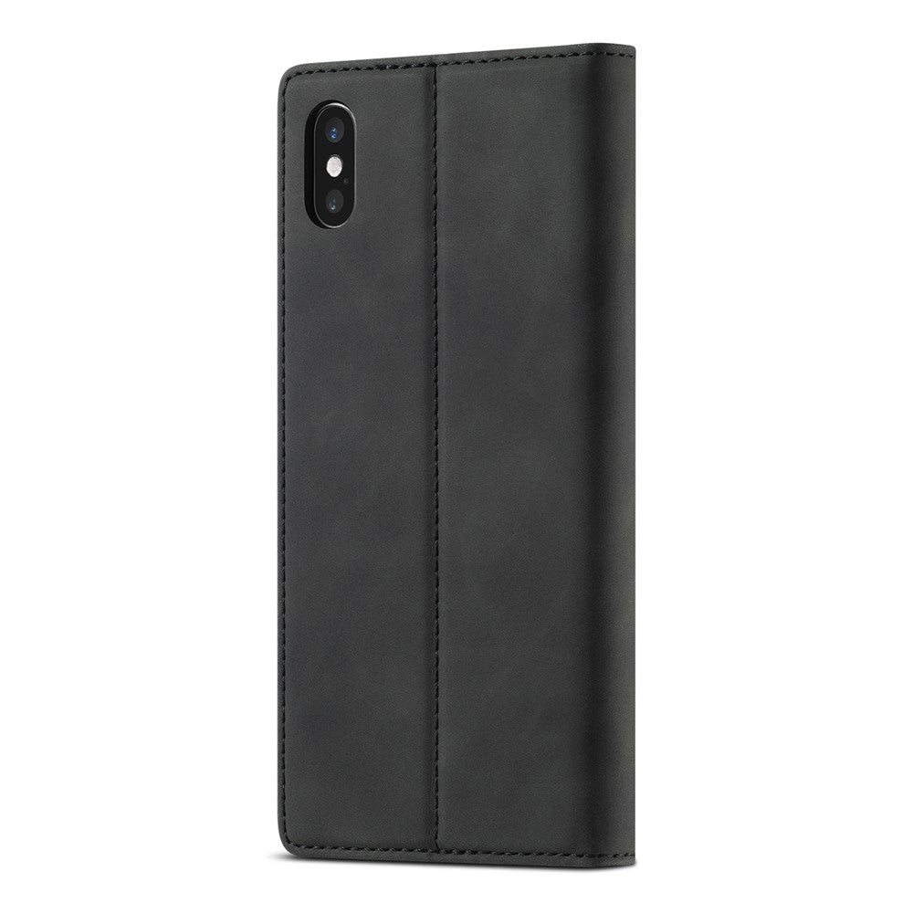 LC.IMEEKE Leather Wallet Stand Strong Magnetic Phone Protective Shell for iPhone XS Max