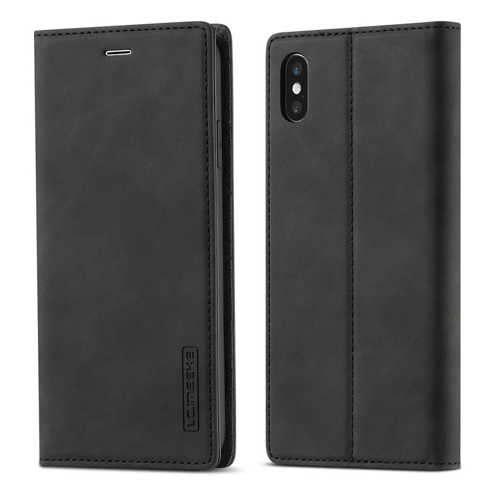 LC.IMEEKE Leather Wallet Stand Strong Magnetic Phone Protective Shell for iPhone XS Max