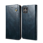 Waxy Crazy Horse Tekstur TPU + PU Læder Telefoncover til iPhone 12/12 Pro