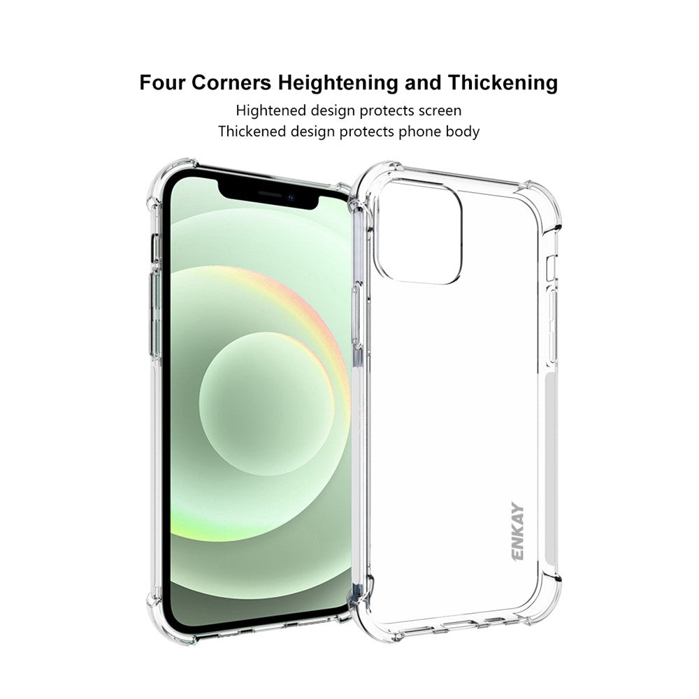 ENKAY HAT PRINCE ENK-PC049 Shockproof Clear TPU Case for iPhone 12 mini 5.4 inch