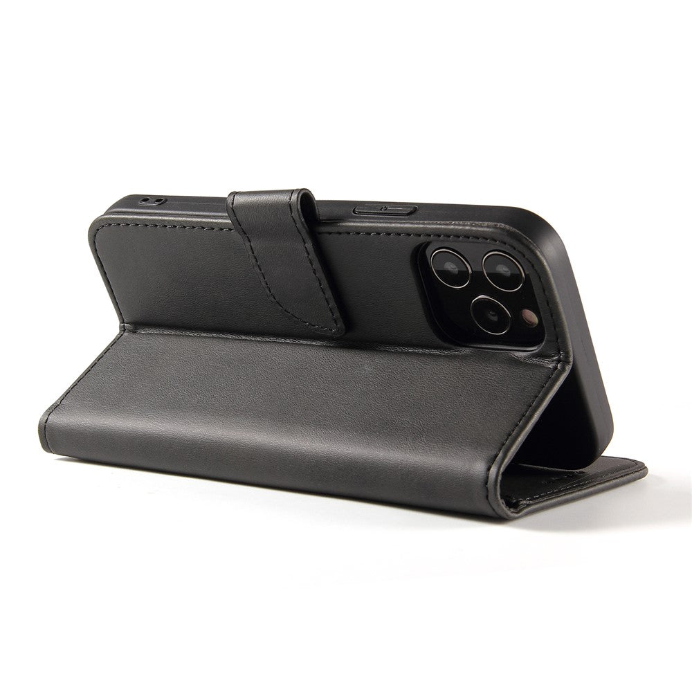 Klassisk stil magnetisk telefoncover i læder med lås til iPhone 12/12 Pro