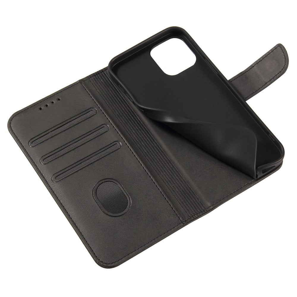 Klassisk stil magnetisk telefoncover i læder med lås til iPhone 12/12 Pro