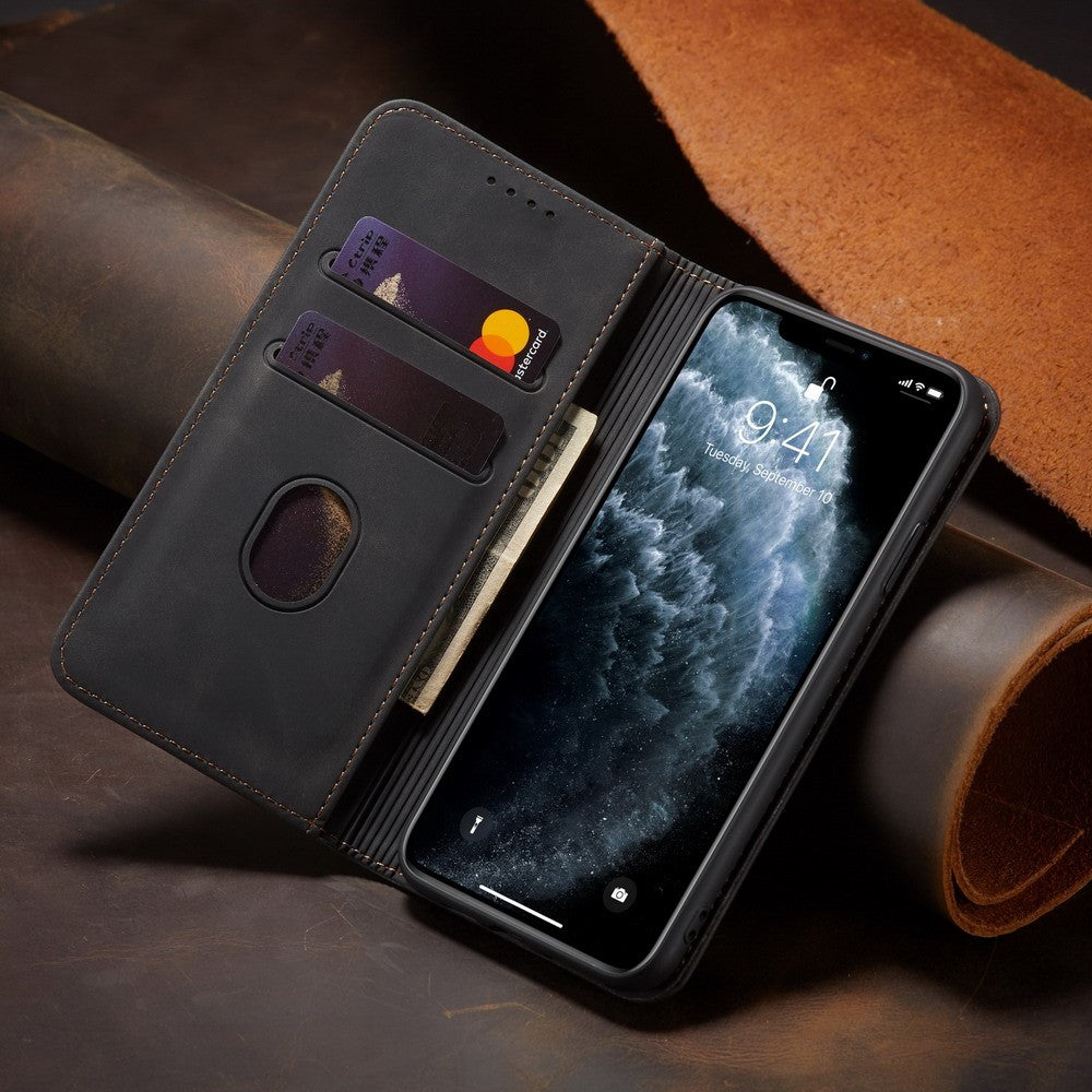 Fantasy Series Auto-absorbed Leather Wallet Stand Case for iPhone 12 Pro Max