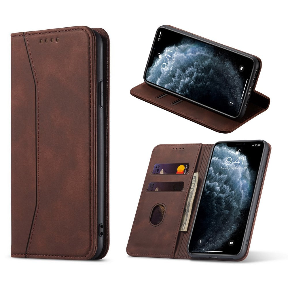 Fantasy Series Auto-absorbed Leather Wallet Stand Case for iPhone 12 Pro Max