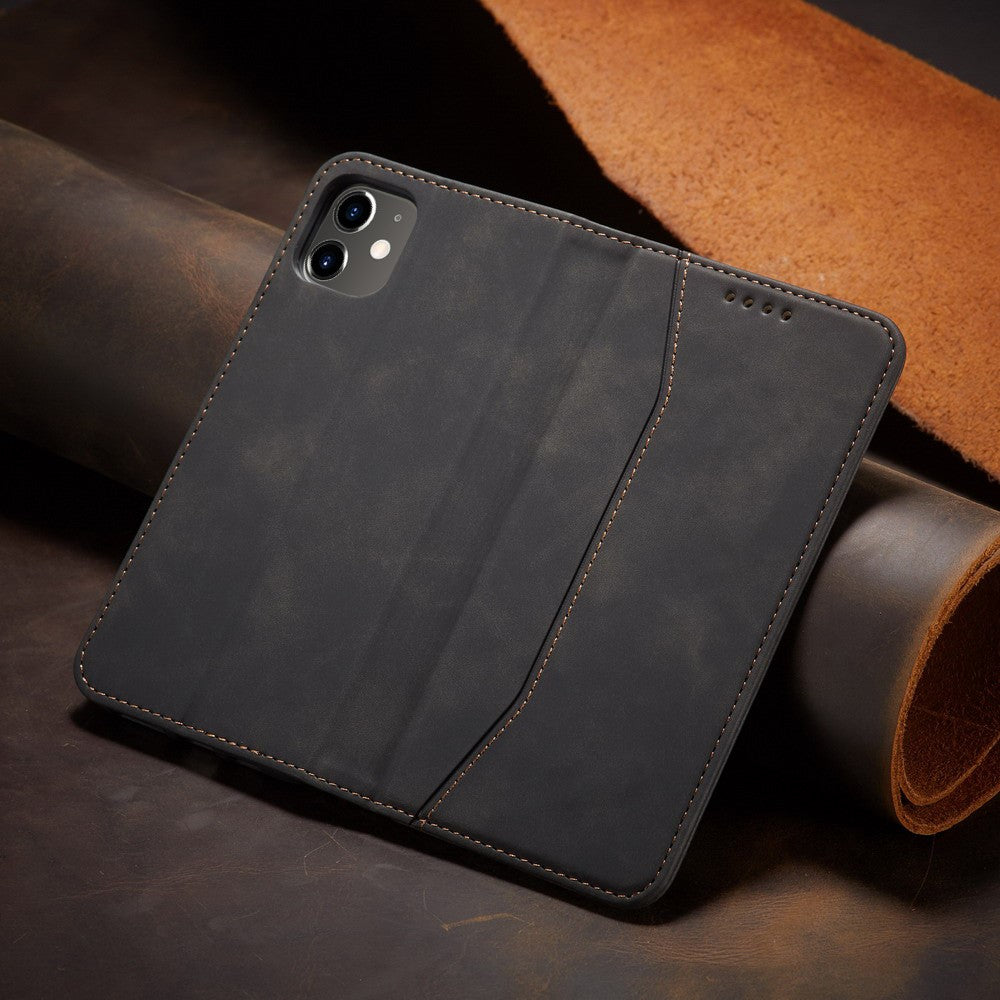 Fantasy Series Auto-absorbed Leather Wallet Stand Case for iPhone 12 Pro / iPhone 12