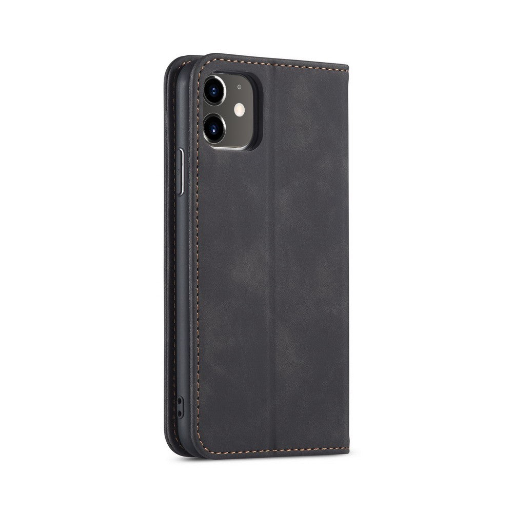 Fantasy Series Auto-absorbed Leather Wallet Stand Case for iPhone 12 Pro / iPhone 12