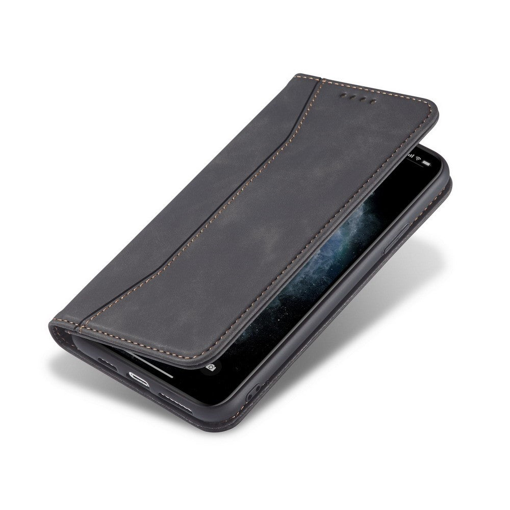Fantasy Series Auto-absorbed Leather Wallet Stand Case for iPhone 12 Pro / iPhone 12