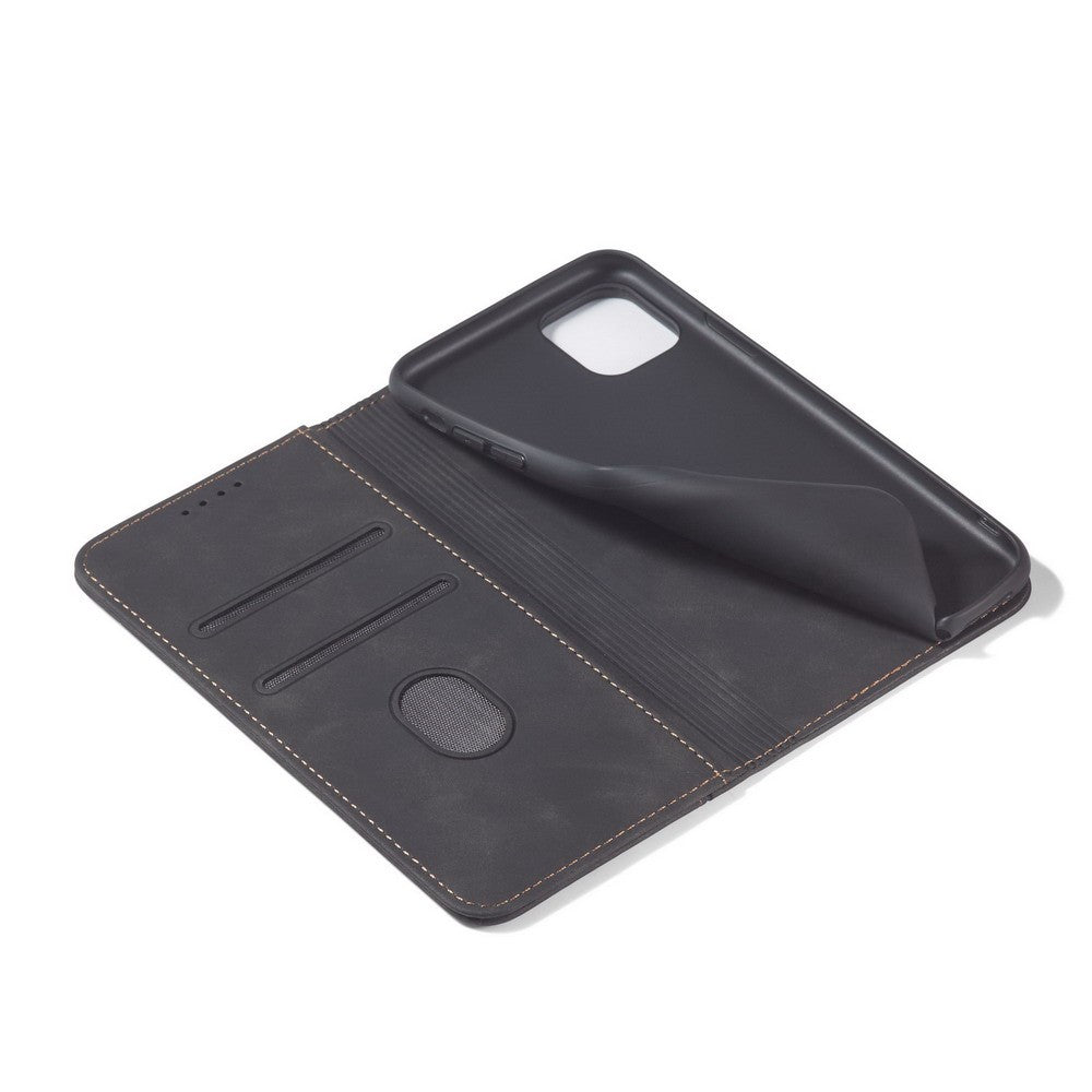 Fantasy Series Auto-absorbed Leather Wallet Stand Case for iPhone 12 Pro / iPhone 12