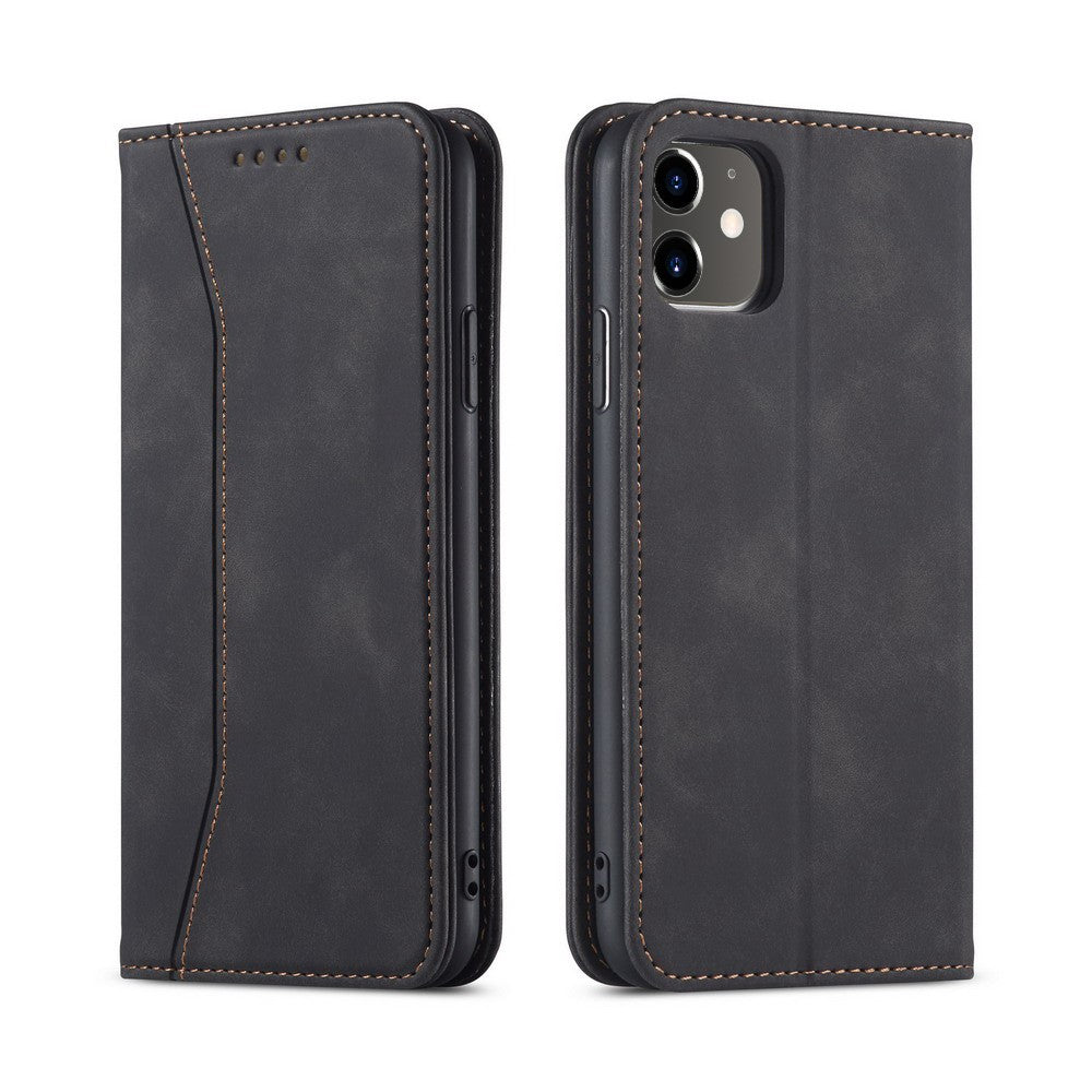 Fantasy Series Auto-absorbed Leather Wallet Stand Case for iPhone 12 Pro / iPhone 12