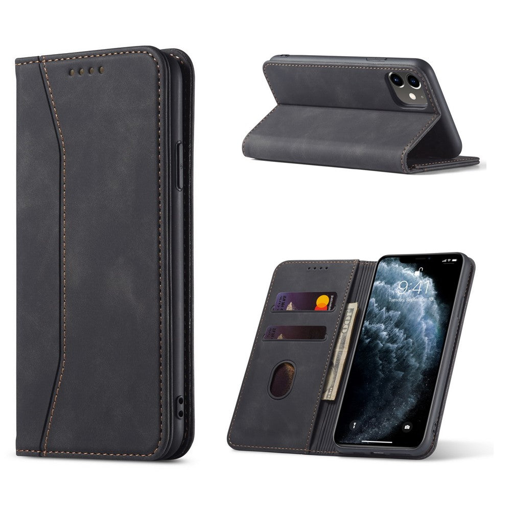 Fantasy Series självabsorberande läderplånboksfodral för iPhone 12 mini 5,4 tum