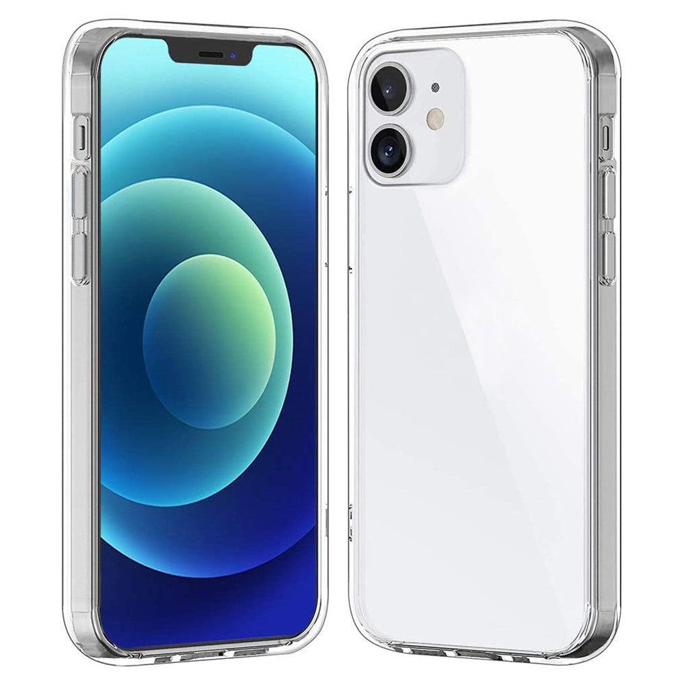 Fingeraftryksafvisende gennemsigtigt TPU-telefoncover til iPhone 12 mini 5,4 tommer