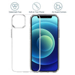 Fingeraftryksafvisende gennemsigtigt TPU-telefoncover til iPhone 12 mini 5,4 tommer