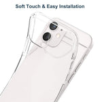Fingeraftryksafvisende gennemsigtigt TPU-telefoncover til iPhone 12 mini 5,4 tommer