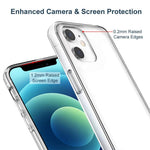 Fingeraftryksafvisende gennemsigtigt TPU-telefoncover til iPhone 12 mini 5,4 tommer