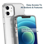 Fingeraftryksafvisende gennemsigtigt TPU-telefoncover til iPhone 12 mini 5,4 tommer