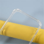 Anti-fald Cover til iPhone 12 mini, blank TPU+akryl cover med tekstilstrop