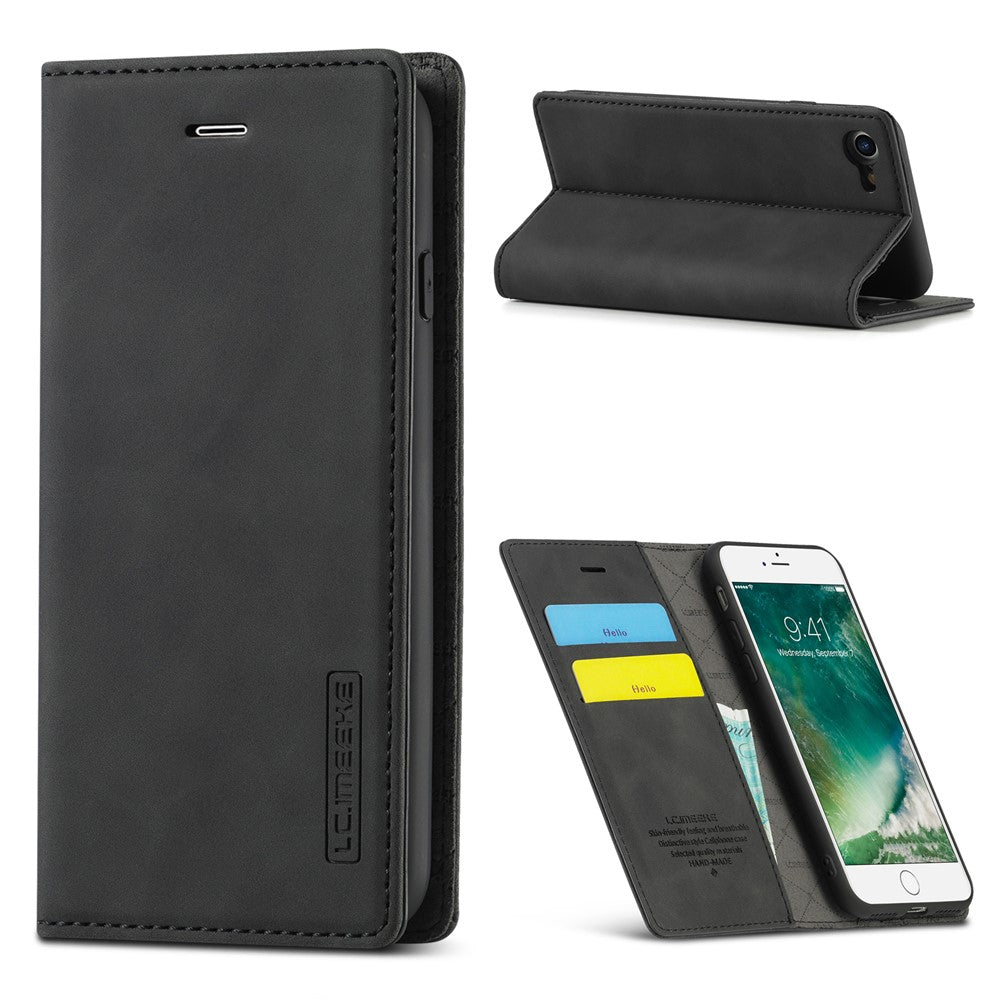 LC.IMEEKE Strong Auto-Absorbed Business Style Leather Phone Cover Shell for iPhone 7/8/SE (2020)/SE (2022)