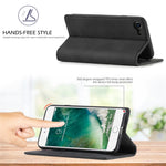LC.IMEEKE Strong Auto-Absorbed Business Style Leather Phone Cover Shell for iPhone 7/8/SE (2020)/SE (2022)