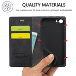 LC.IMEEKE Strong Auto-Absorbed Business Style Leather Phone Cover Shell for iPhone 7/8/SE (2020)/SE (2022)