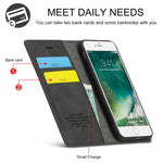 LC.IMEEKE Strong Auto-Absorbed Business Style Leather Phone Cover Shell for iPhone 7/8/SE (2020)/SE (2022)