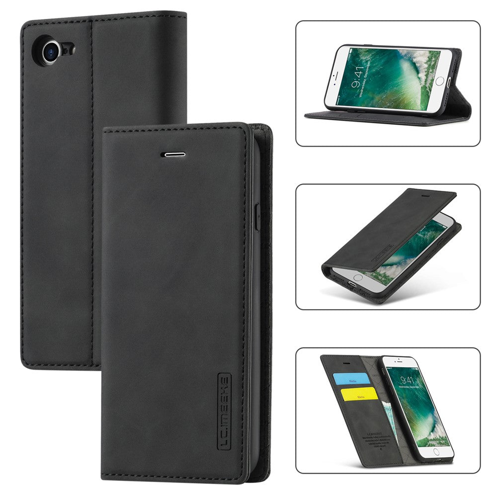 LC.IMEEKE Strong Auto-Absorbed Business Style Leather Phone Cover Shell for iPhone 7/8/SE (2020)/SE (2022)