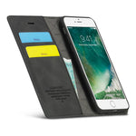 LC.IMEEKE Strong Auto-Absorbed Business Style Leather Phone Cover Shell for iPhone 7/8/SE (2020)/SE (2022)