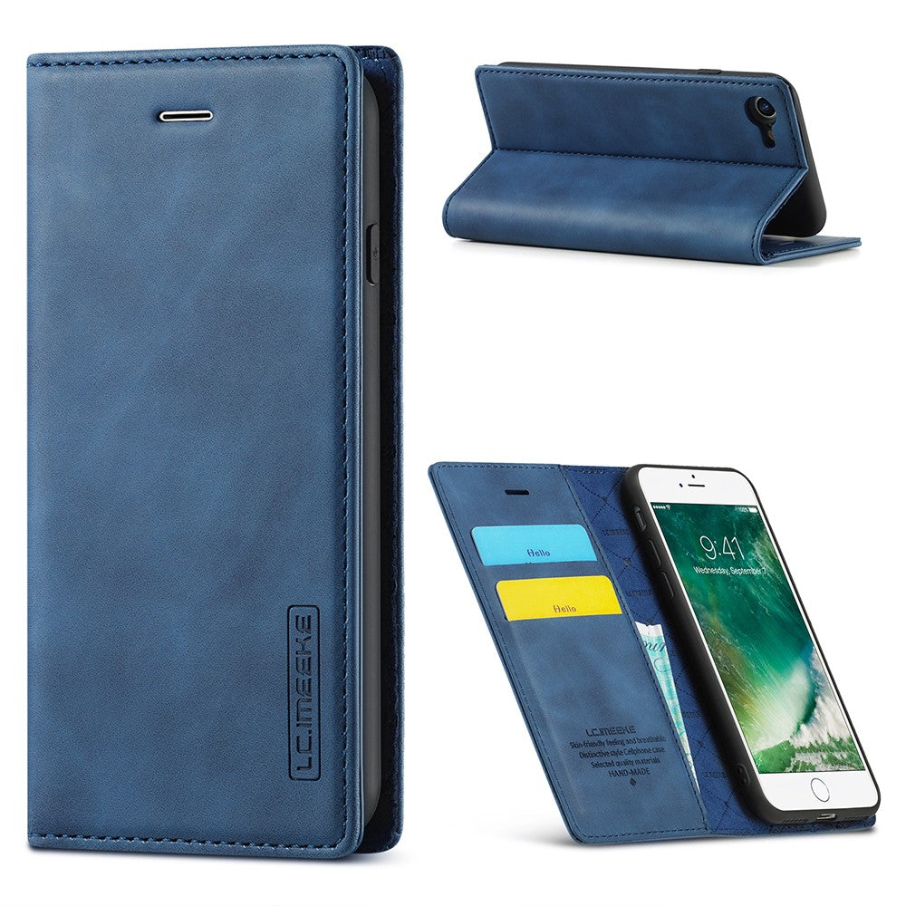 LC.IMEEKE Strong Auto-Absorbed Business Style Leather Phone Cover Shell for iPhone 7/8/SE (2020)/SE (2022)
