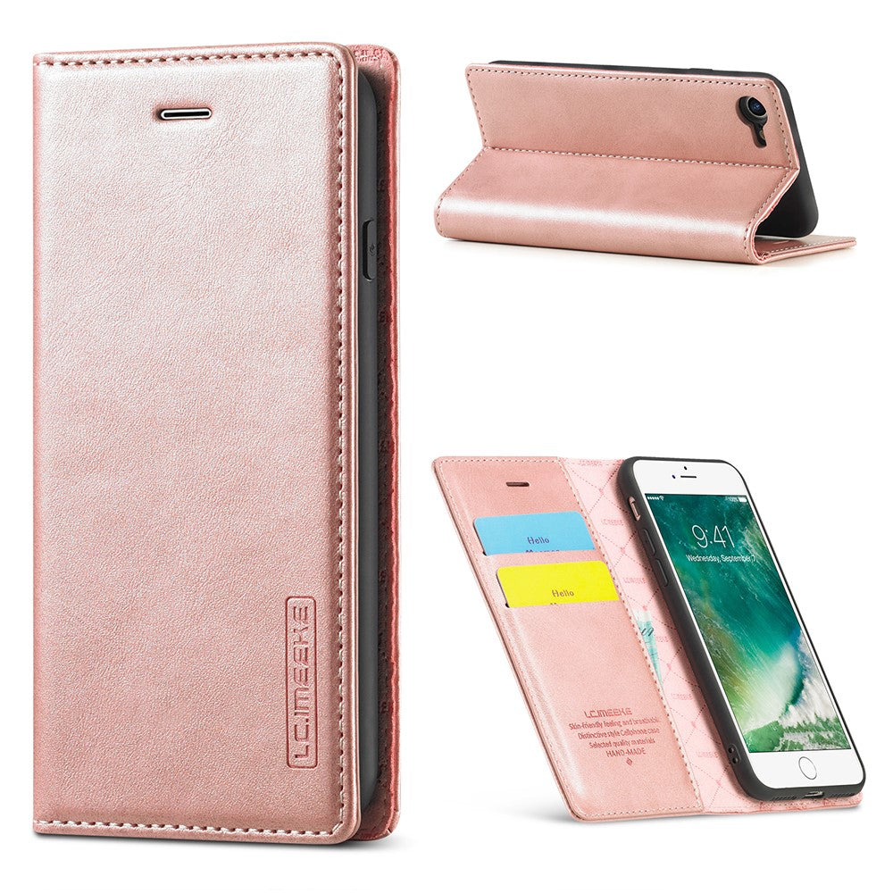 LC.IMEEKE Strong Auto-Absorbed Business Style Leather Phone Cover Shell for iPhone 7/8/SE (2020)/SE (2022)