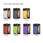 Flip Card Holder TPU+PC Hybrid Protector Cover for iPhone SE (2020) / SE (2022) / 8 / 7 4.7 inch