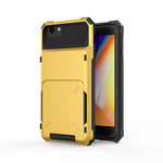 Flip Card Holder TPU+PC Hybrid Protector Cover for iPhone SE (2020) / SE (2022) / 8 / 7 4.7 inch