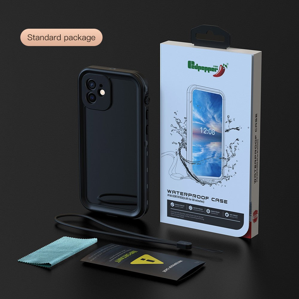 REDPEPPER Dot+ Series Transparent IP68 Waterproof PC+TPU Case Phone Covering for iPhone 12