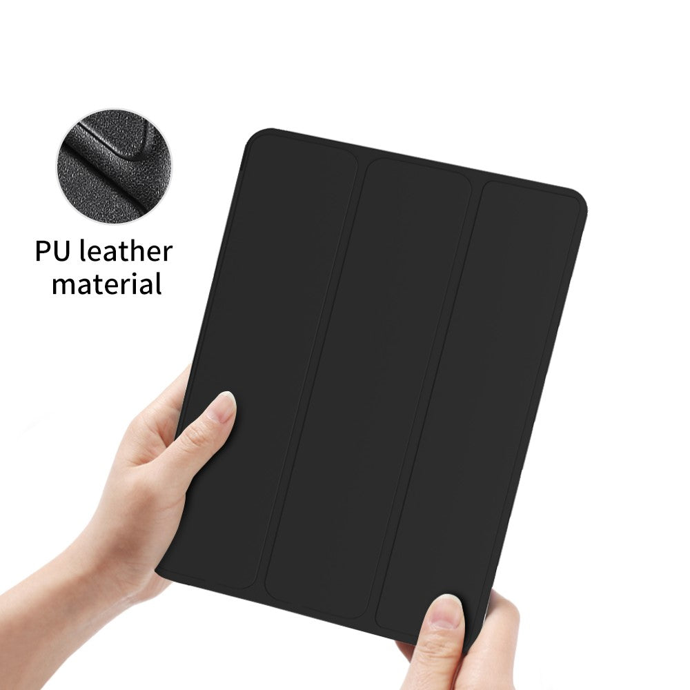 Plastic Tri-Fold PU Leather Tablet Case for iPad Air 11 (2026) / (2025) / (2024) / Pro 11 (2022) (2021) (2020) / Air (2022) (2020)