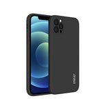 ENKAY HAT PRINCE ENK-PC070 Straight Edge Precise Hole Soft Plain Liquid Silicone Phone Protective Case for iPhone 12 Pro Max