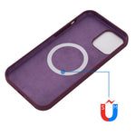 Magnetic Absorption Liquid Silicone Cell Phone Cover [Support Magnetic Wireless Charge]  iPhone 12 Pro Max Magnetic