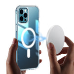 Transparent Magnetic Cover for iPhone 11 Pro 5.8 inch TPU+PC Hybrid Case