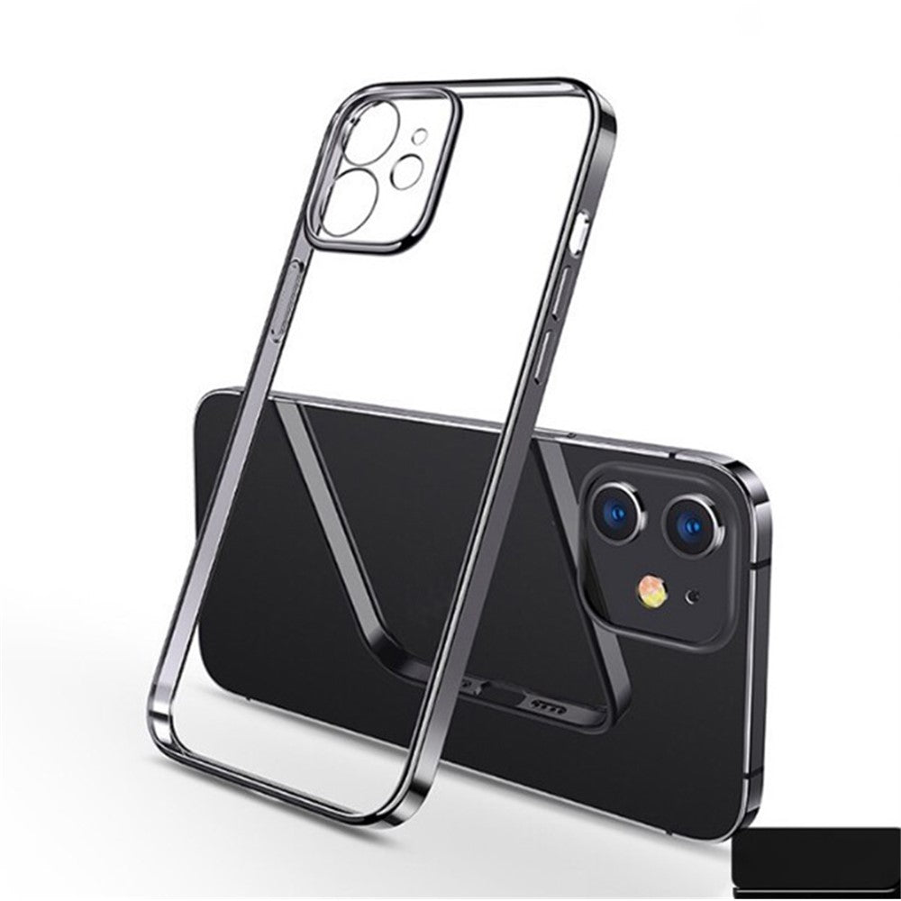 SULADA Ultratyndt Klart TPU-cover med Galvaniseret Ramme til iPhone 11 Pro Max 6,5 tommer