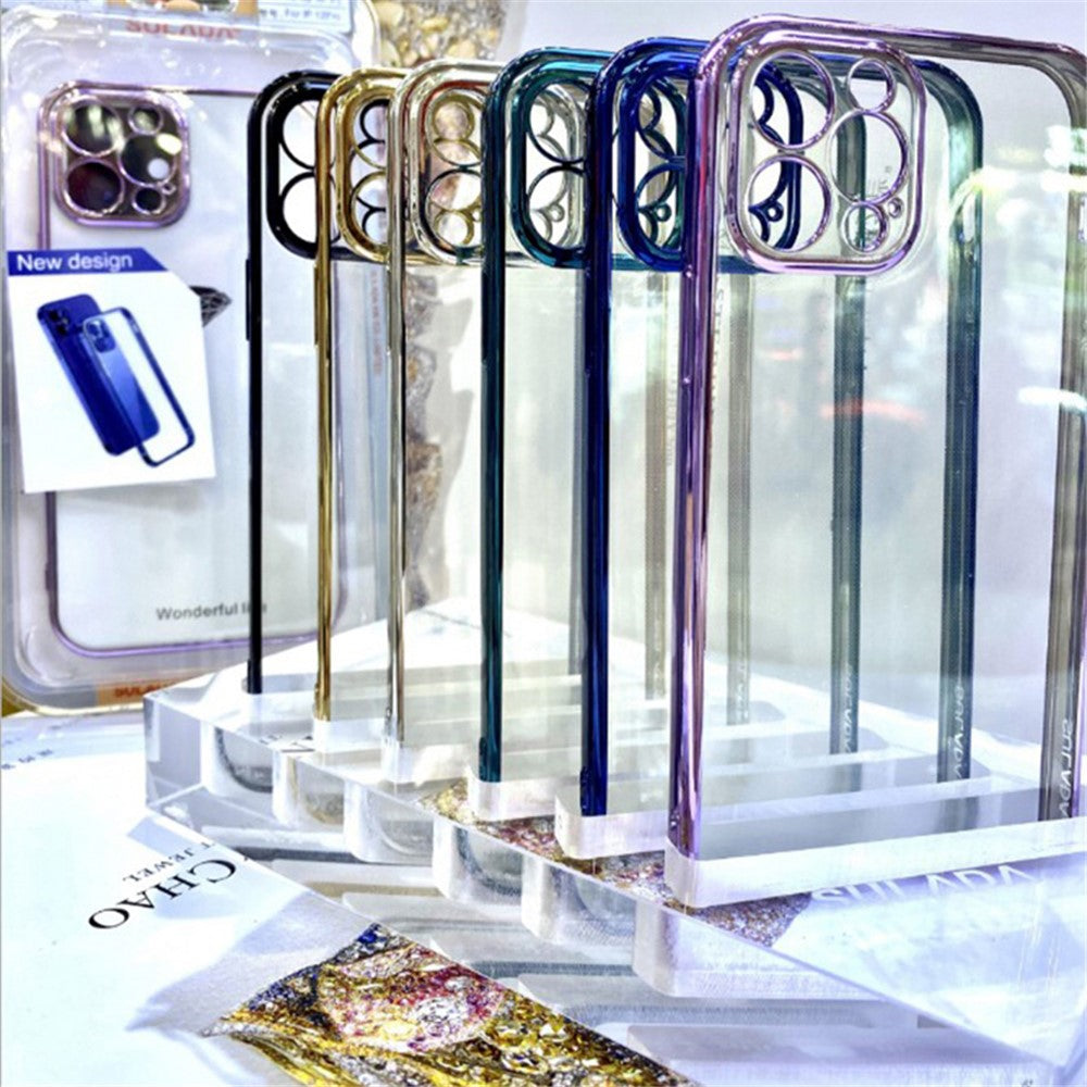 SULADA Ultratyndt Klart TPU-cover med Galvaniseret Ramme til iPhone 11 Pro Max 6,5 tommer