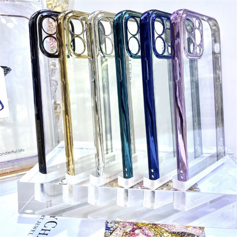 SULADA Ultratyndt Klart TPU-cover med Galvaniseret Ramme til iPhone 11 Pro Max 6,5 tommer