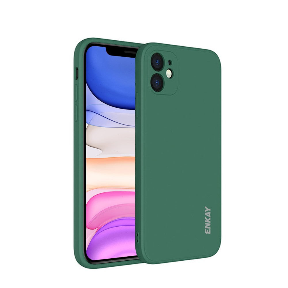 ENKAY HAT PRINCE ENK-PC064 silikoneetui med lige kanter og præcise udskæringer til iPhone 11